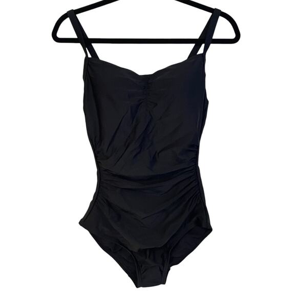 Lands’ End Black Tummy and Back Control One Piece Swimsuit NWT Size Small - Picture 11 of 11